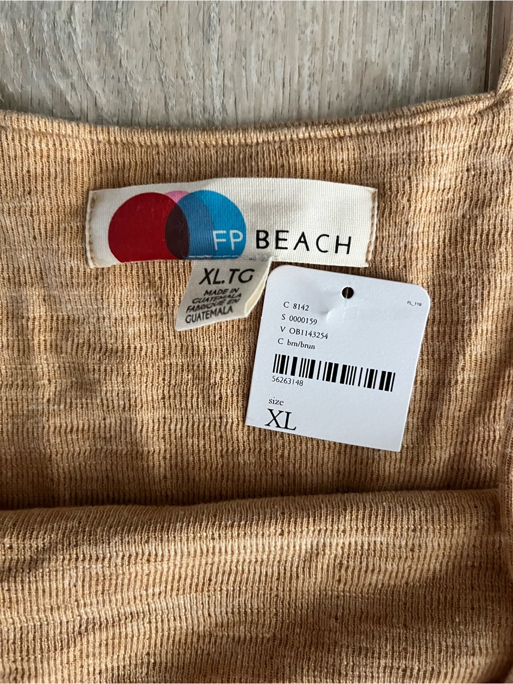 NWT Free People Beach Women’s Monring Stroll Jumpsuit Yellow Brown - Size XL - Picture 6 of 8